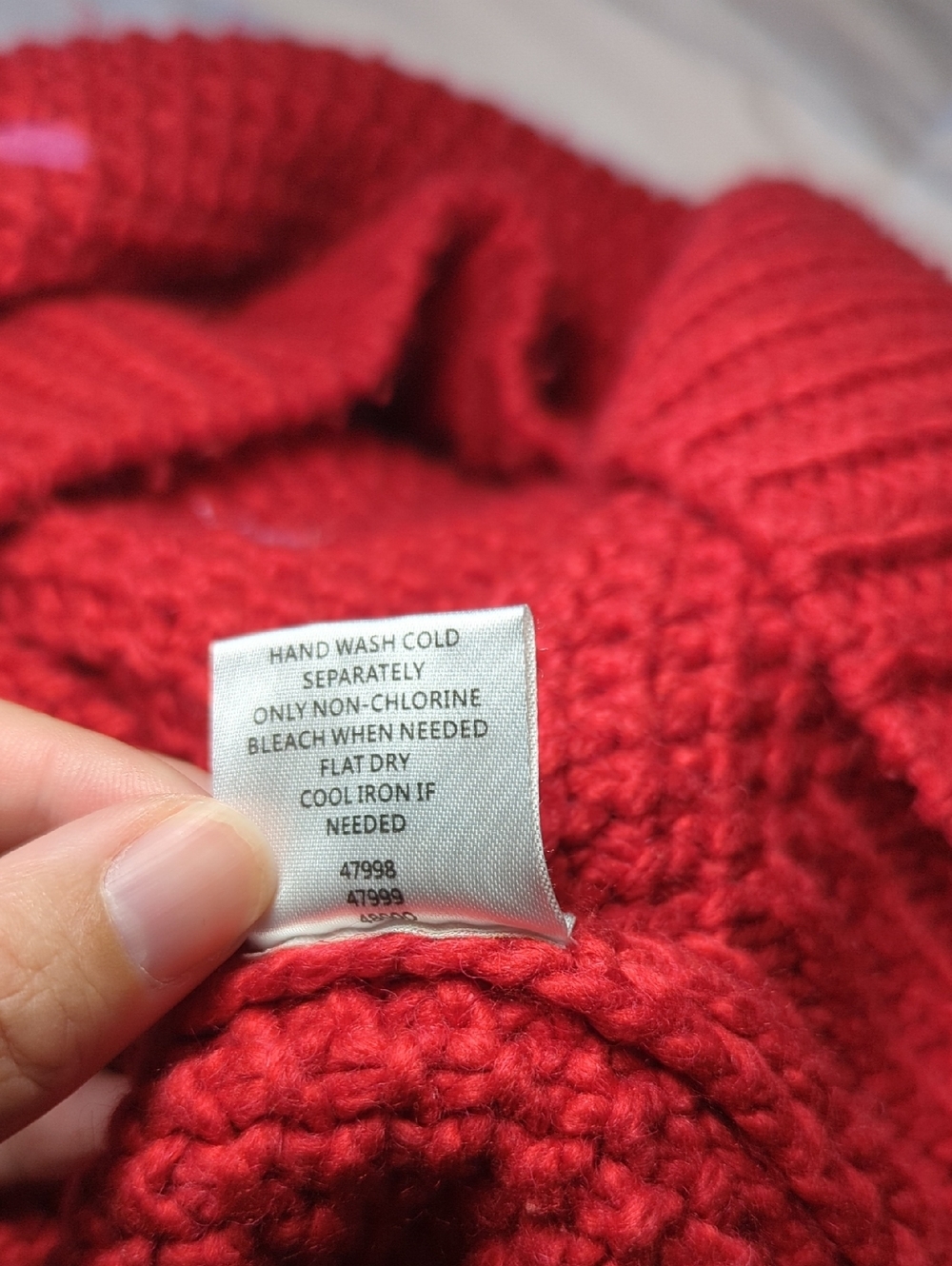 Sugarlips Red Polka Dot Knit Sweater - Picture 8 of 8